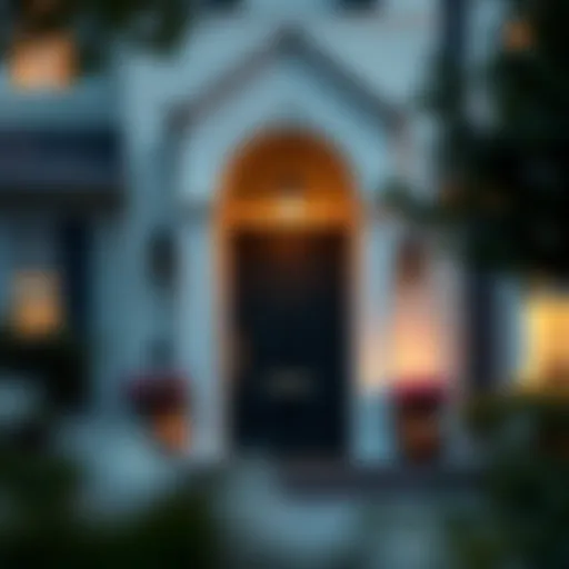 The Gateway to Homeownership A welcoming front door of a new home