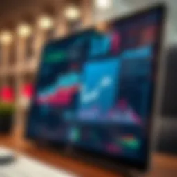 Visual representation of data trends and insights