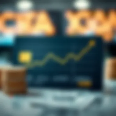 Graph depicting economic conditions and credit availability