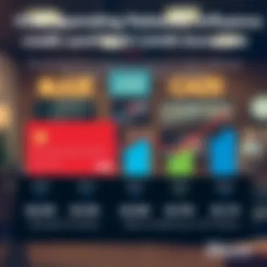 Visual representation of spending habits affecting credit limits