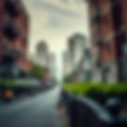 Visual representation of tax deed properties in urban areas