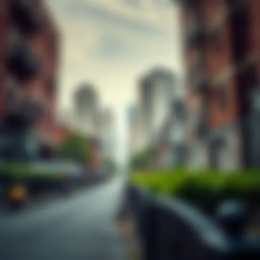 Visual representation of tax deed properties in urban areas