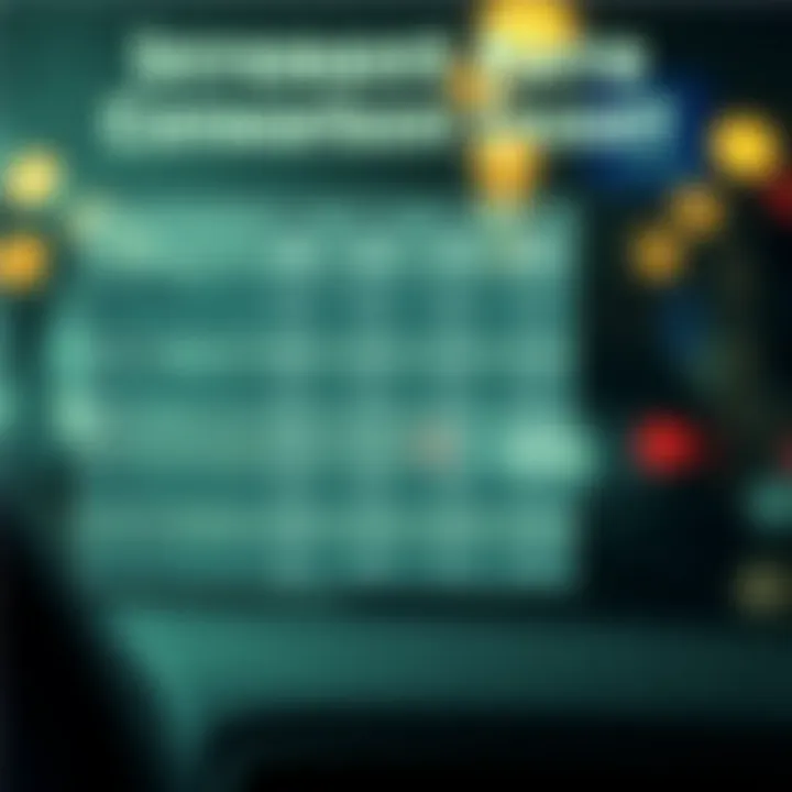 A detailed chart comparing interest rates for various loan terms available to high credit individuals