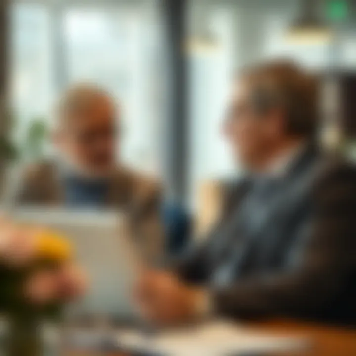 Expert Guidance for Seniors Visual representation of expert advisors guiding seniors in insurance selection