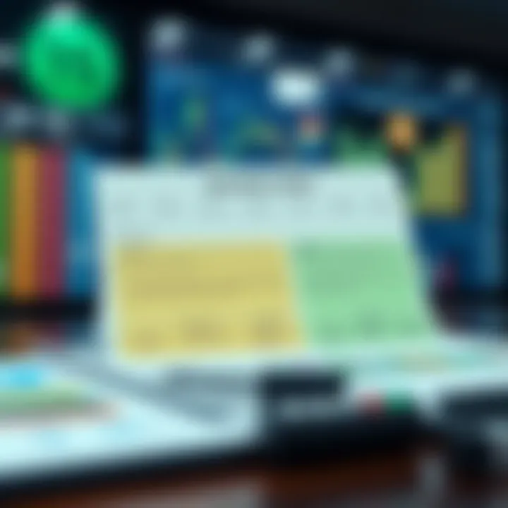 A detailed diagram illustrating key components of a balance sheet