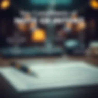 Visual representation of key components of a note of intent