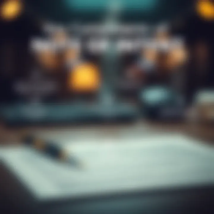 Visual representation of key components of a note of intent