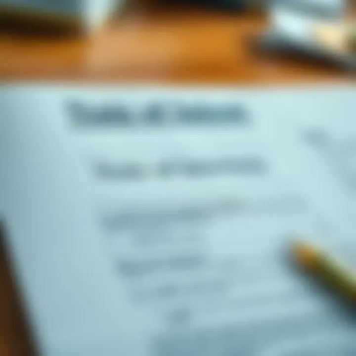 Illustration of a well-structured note of intent