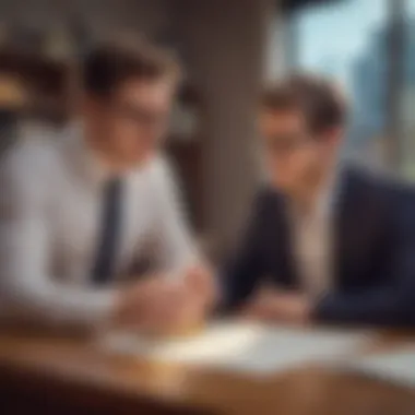Mentorship in Investing A mentor guiding a student through investment strategies