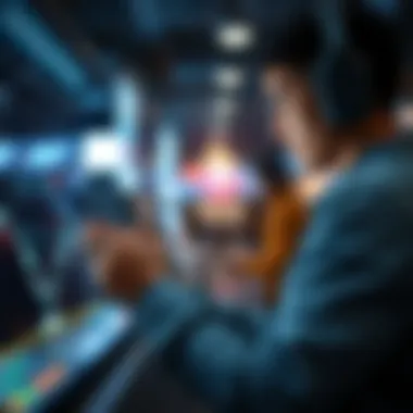 A user engaging with a rewards app interface