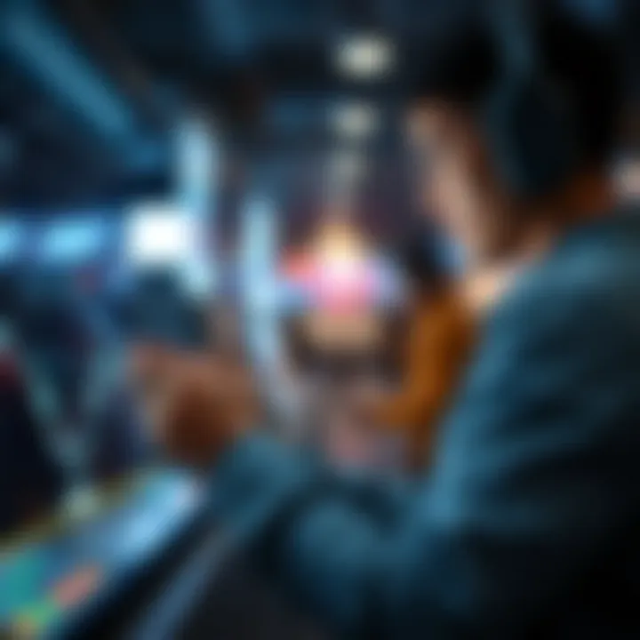 A user engaging with a rewards app interface