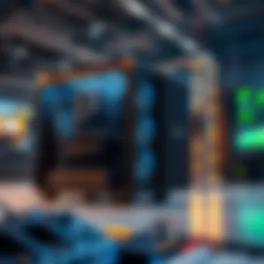 Modern Cryptocurrency Mining Rig Modern cryptocurrency mining rig
