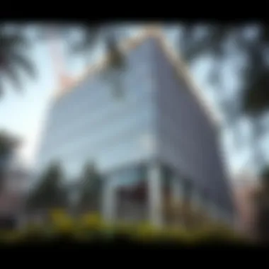 Modern Office Building for Investment Advisory Firm A modern office building representing a financial advisory firm