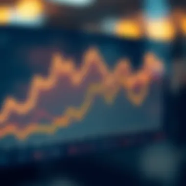 A chart depicting fluctuating interest rates