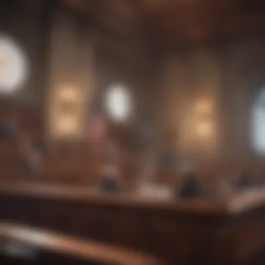 Judicial Proceedings and Declaratory Judgments A courtroom scene highlighting judicial proceedings