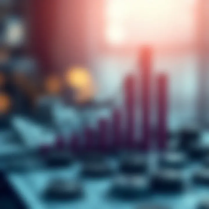 Financial growth chart representing life insurance earnings