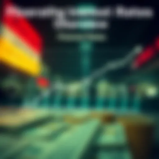 A visual representation of fluctuating interest rates across various banks