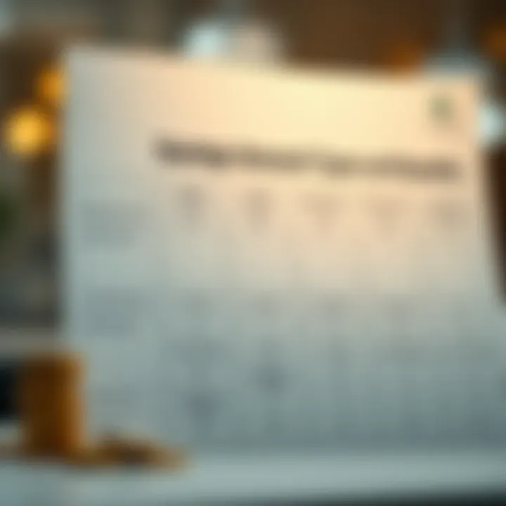 Savings Account Types and Benefits A chart detailing different types of savings accounts and their benefits