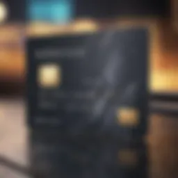 A sophisticated credit card with premium features