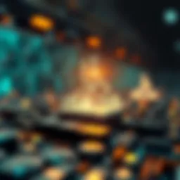 Abstract representation of blockchain technology