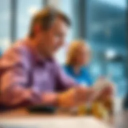 Visual representation of variable annuities concept