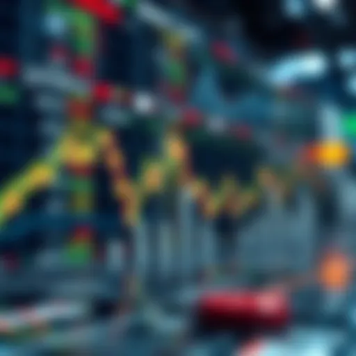 Conceptual representation of stock market growth