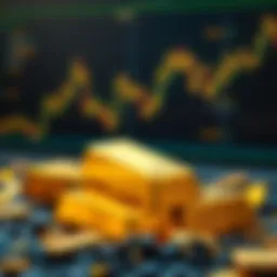 Golden bars representing wealth and investment