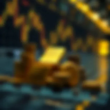 Strategizing Investments in Gold Assets Investment strategy concept with gold assets