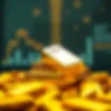 Golden bars representing wealth and investment