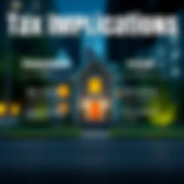 Illustration of tax implications for investment property loans and home loans