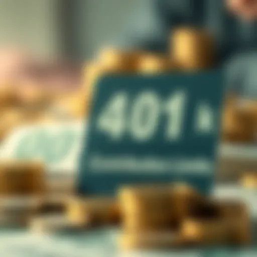 Visual representation of 401(k) contribution limits