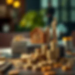 Conceptual representation of wealth growth through various financial accounts