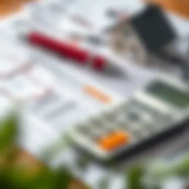 Financial Planning for Property Acquisition Calculator and financial documents for real estate financing