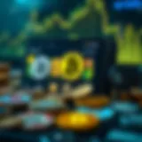 A digital wallet interface displaying various cryptocurrencies