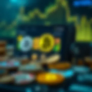 A digital wallet interface displaying various cryptocurrencies