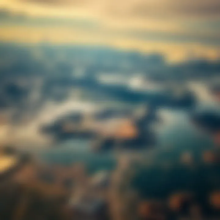 Aerial Perspective of Canadian Oil Sands Aerial view of Canadian oil sands