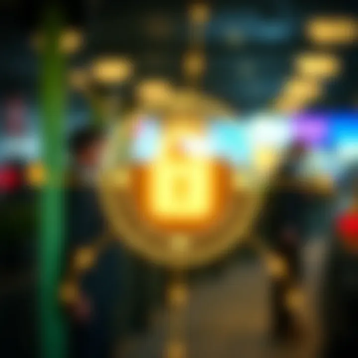 A secured connection symbol representing online transaction safety