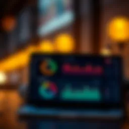 User interface of a top portfolio management app showcasing dashboard features