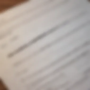 Close-up of a secured loan agreement document