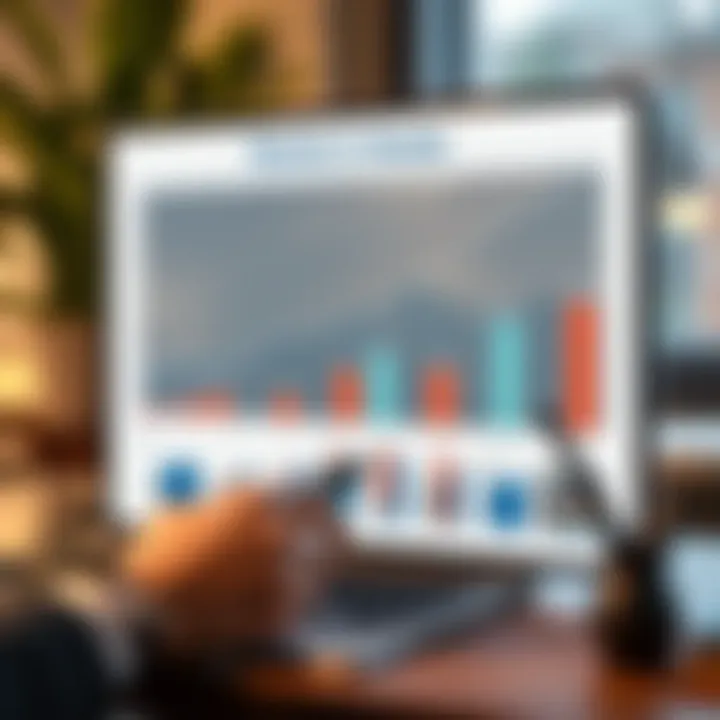 Chart illustrating market trends in real estate