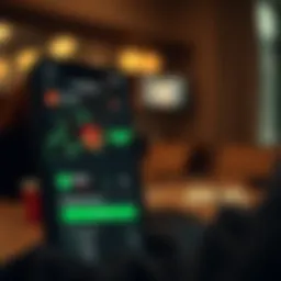 User interface of the Robinhood app showcasing trading features