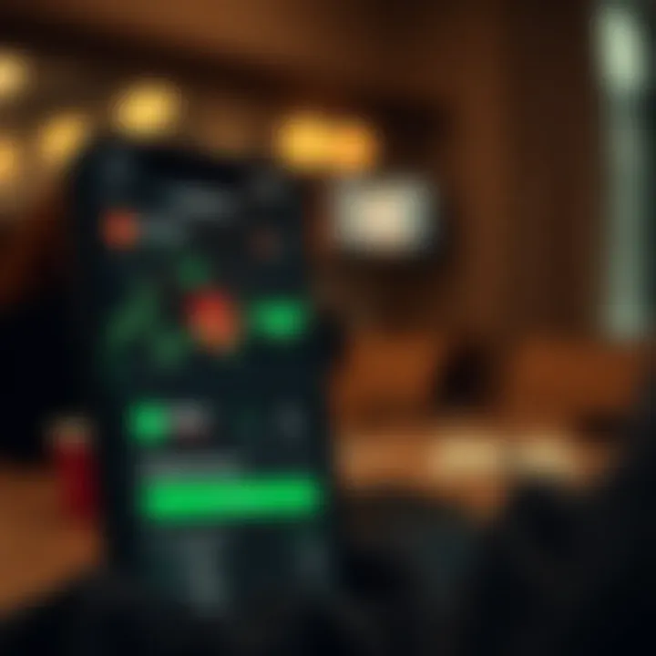 User interface of the Robinhood app showcasing trading features