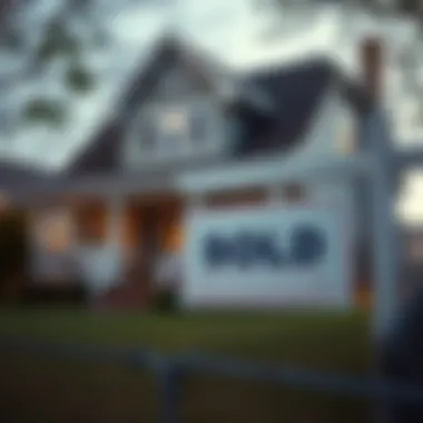 Assessing Market Value for Home Refinancing A home with a sold sign indicating market value assessment