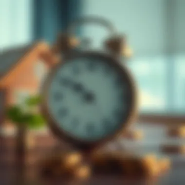 The Importance of Timing in Refinancing A clock representing timing in the refinancing process