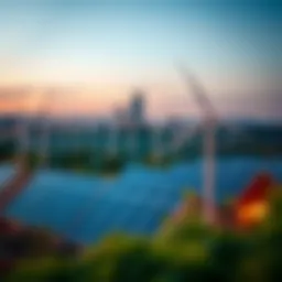 Renewable energy sources showcasing innovation