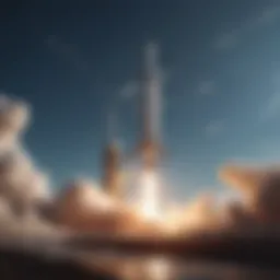 A visual representation of SpaceX's rocket launch