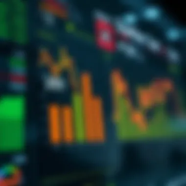 Operational efficiency metrics on a digital display