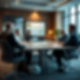 Strategic planning session in a boardroom