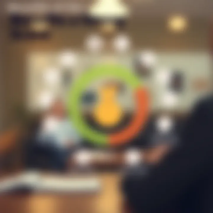 Visual representation of the benefits of maintaining a good credit score