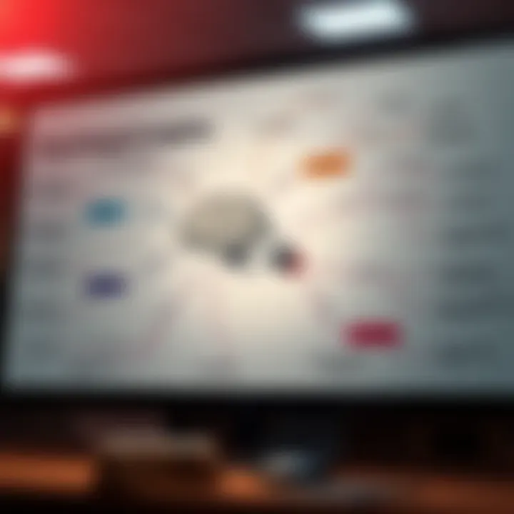 Mind map depicting psychological aspects of spending